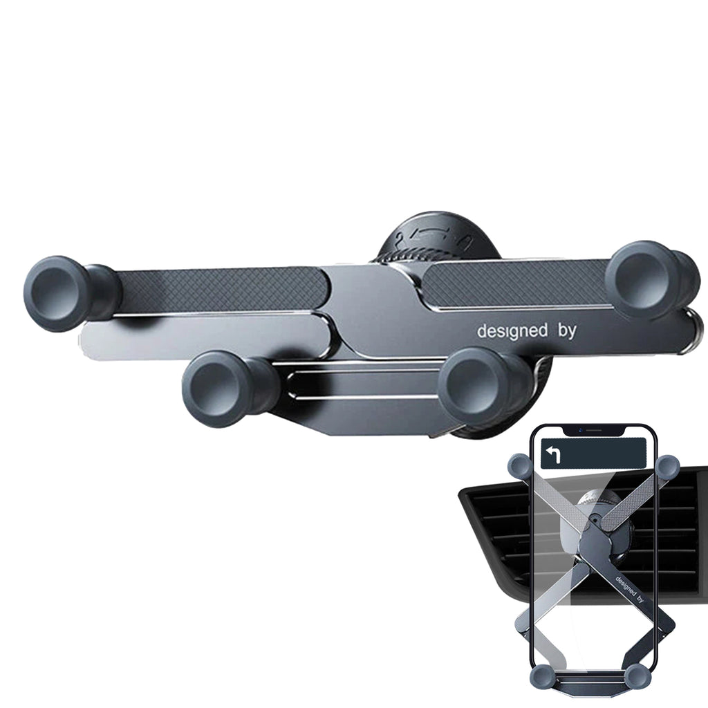 Roterende Mobilholder Til Bil | 360 Graders Dashboard- & Ventilationsdesign | Håndfri Navigation Til 4,7–7,2 Tommer Telefoner | Vanero