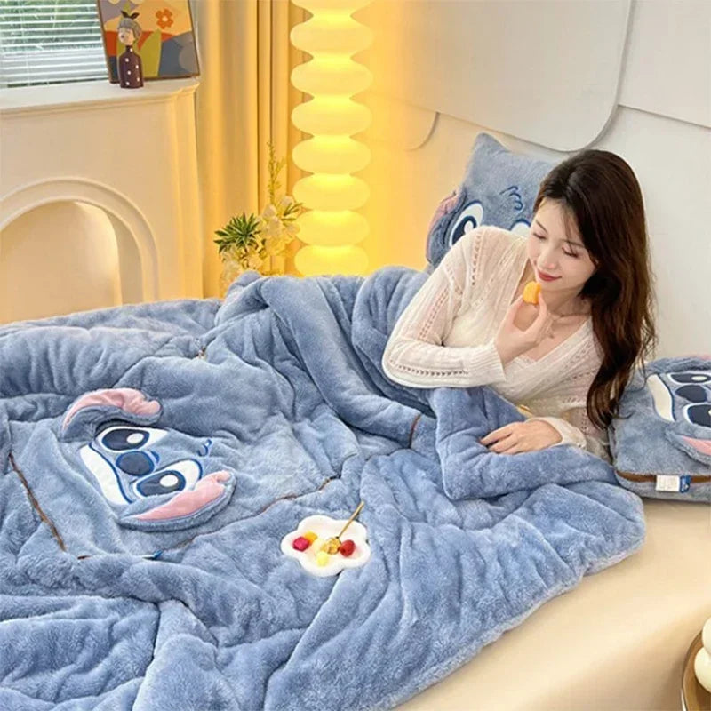CozyNest | Varmt Tæppe Med Pude | Vanero