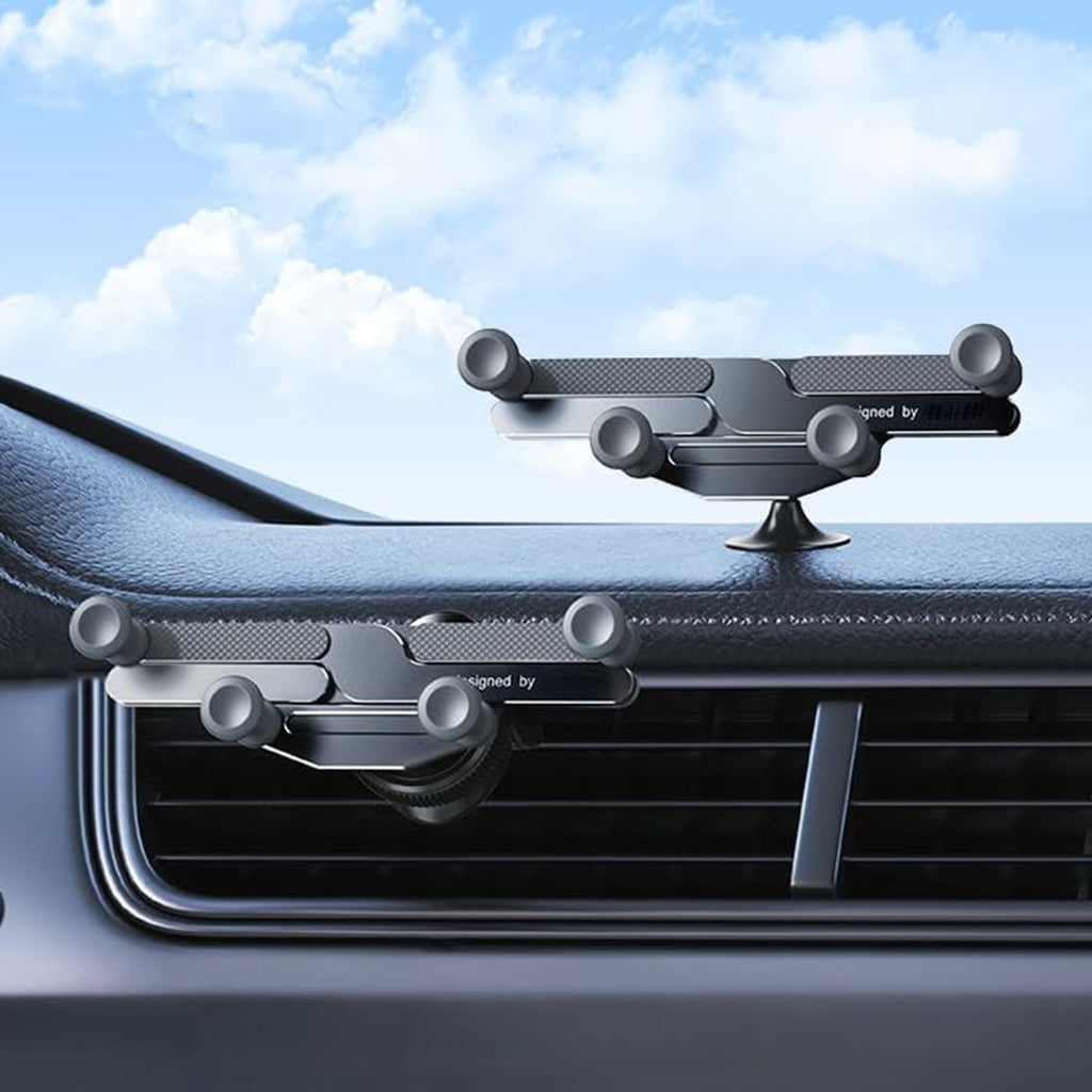 Roterende Mobilholder Til Bil | 360 Graders Dashboard- & Ventilationsdesign | Håndfri Navigation Til 4,7–7,2 Tommer Telefoner | Vanero