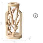 Dekorativ Trævase Med Greninspireret Design | Naturlig Trækonstruktion | Indendørs Dekoration Til Hylder Blomster Og Grene | Vanero