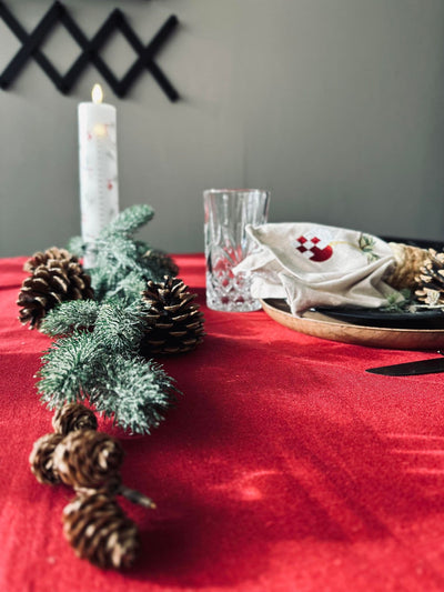 Dug Julerød Bomuld | Flere Størrelser | Vanero