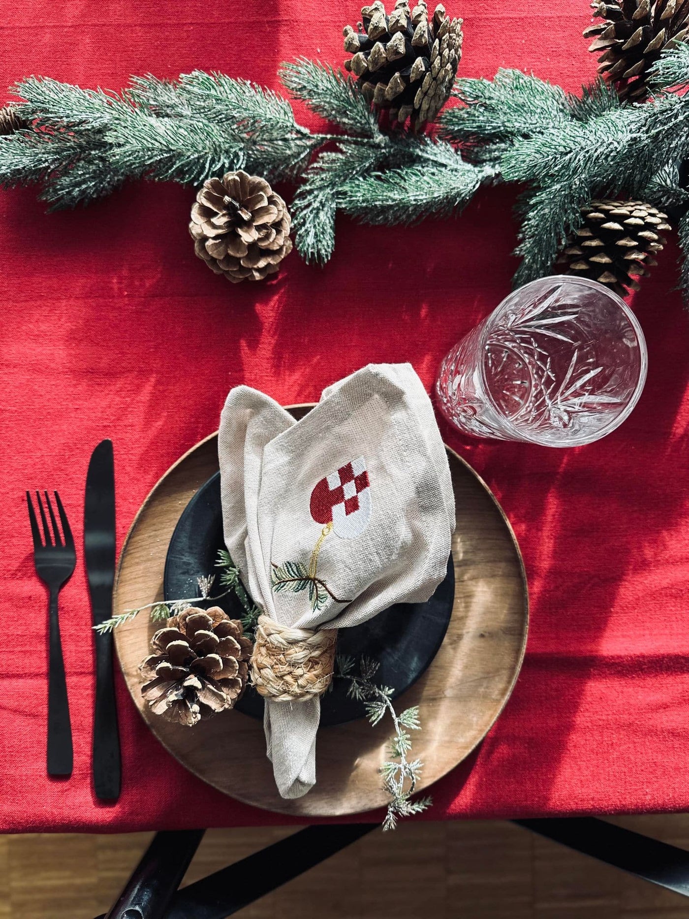 Dug Julerød Bomuld | Flere Størrelser | Vanero