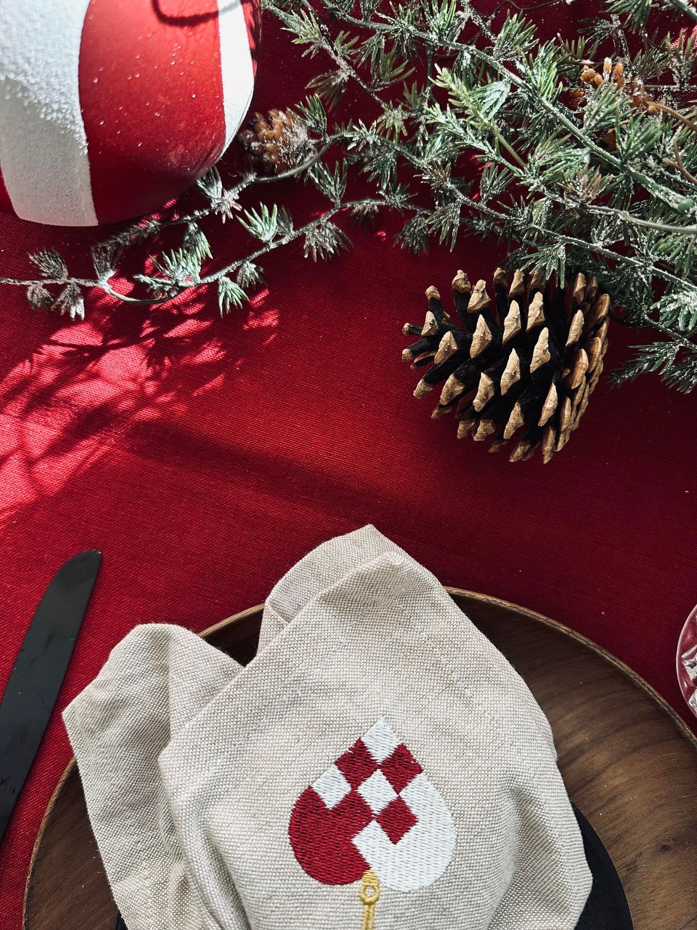 Dug Julerød Bomuld | Flere Størrelser | Vanero