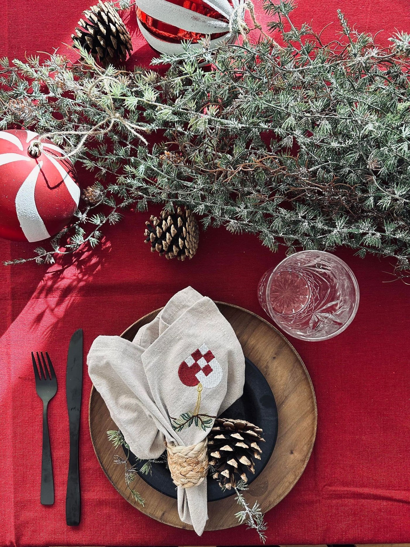 Dug Julerød Bomuld | Flere Størrelser | Vanero