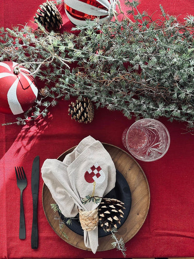 Dug Julerød Bomuld | Flere Størrelser | Vanero