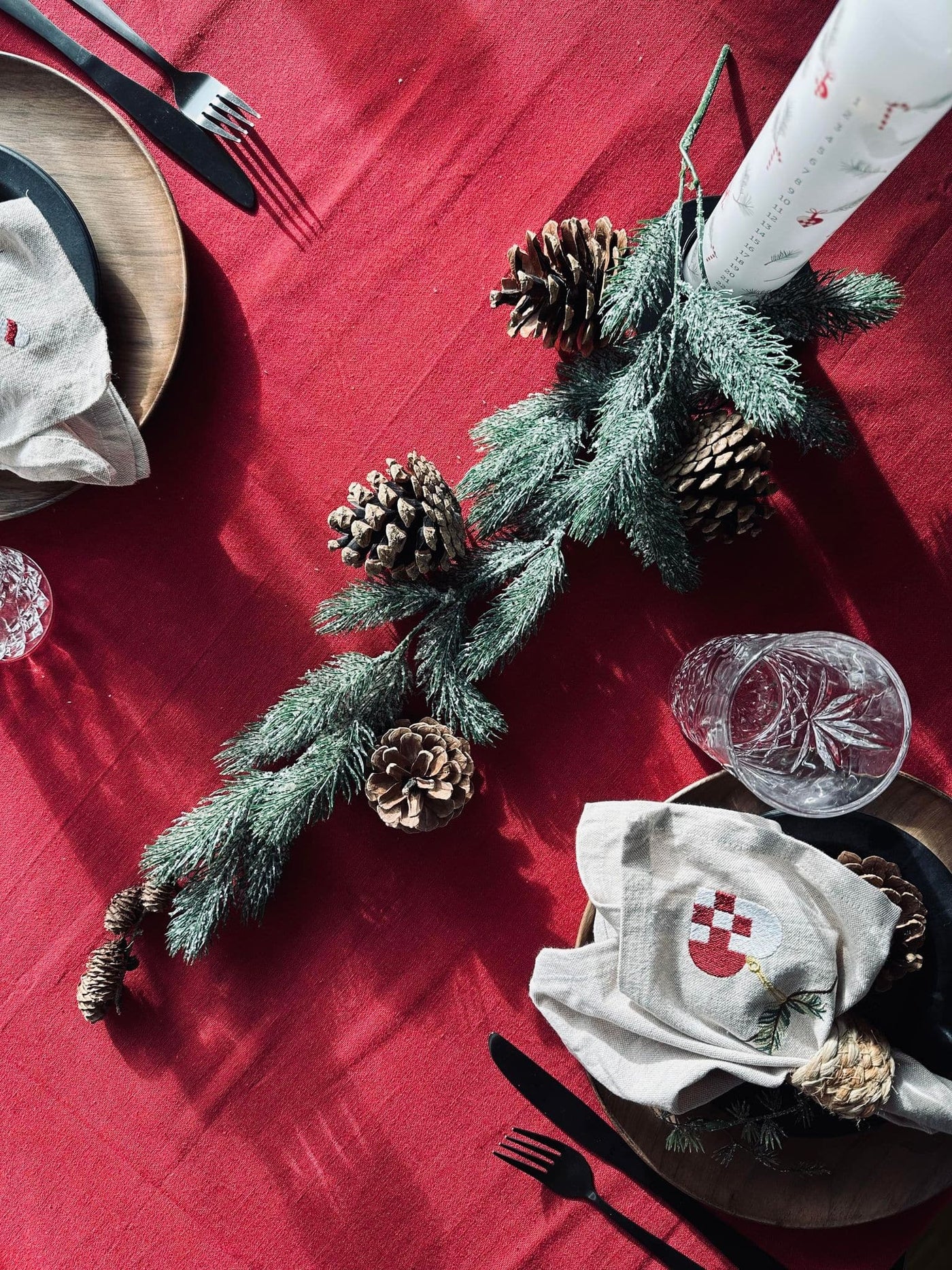 Dug Julerød Bomuld | Flere Størrelser | Vanero