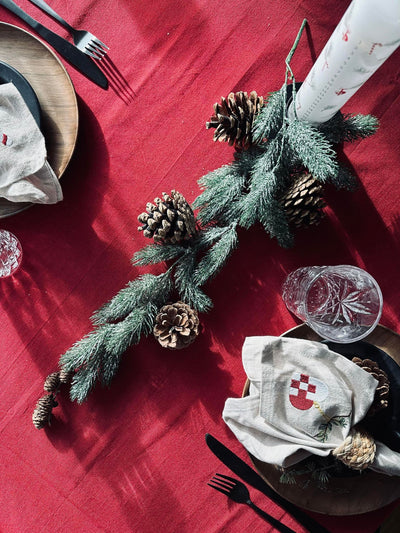 Dug Julerød Bomuld | Flere Størrelser | Vanero