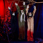 Halloween Hængende Spøgelsesdekoration | Spøgelsesophæng Med Langt Hår | Til Indendørs & Udendørs Brug | Vanero