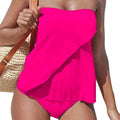 Dame Stropløst Tankini Sæt | Bandeau Badetøj Med Løstsiddende Pasform Til Strand Og Pool | Vanero