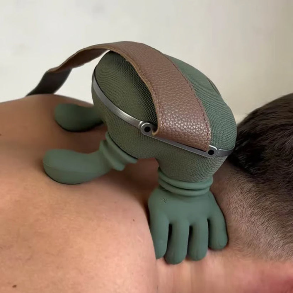 Genopladeligt Massageapparat | Vibration, Tryk & Varmefunktion | USB-C Massager Til Nakke, Ryg, Arme & Ben | Vanero