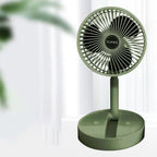 Bærbar Sammenklappelig Ventilator USB Genopladelig | 180 Graders Justerbart Luftflow | Fire Hastigheder Til Skrivebord Rejser & Camping | Vanero