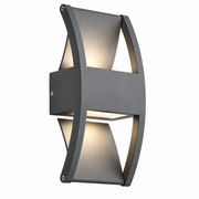 LED Up Down Væglampe Udendørs Armatur | IP54 Metalkonstruktion 3000K Belysning | Facade Terrasse Indgang & Udendørs Brug | Vanero