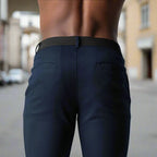 Herre Slim Fit Bukser Tekstilblanding | Elastisk Talje Fritidsbukser | Til Smart Casual Stil & Hverdagsbrug | Vanero