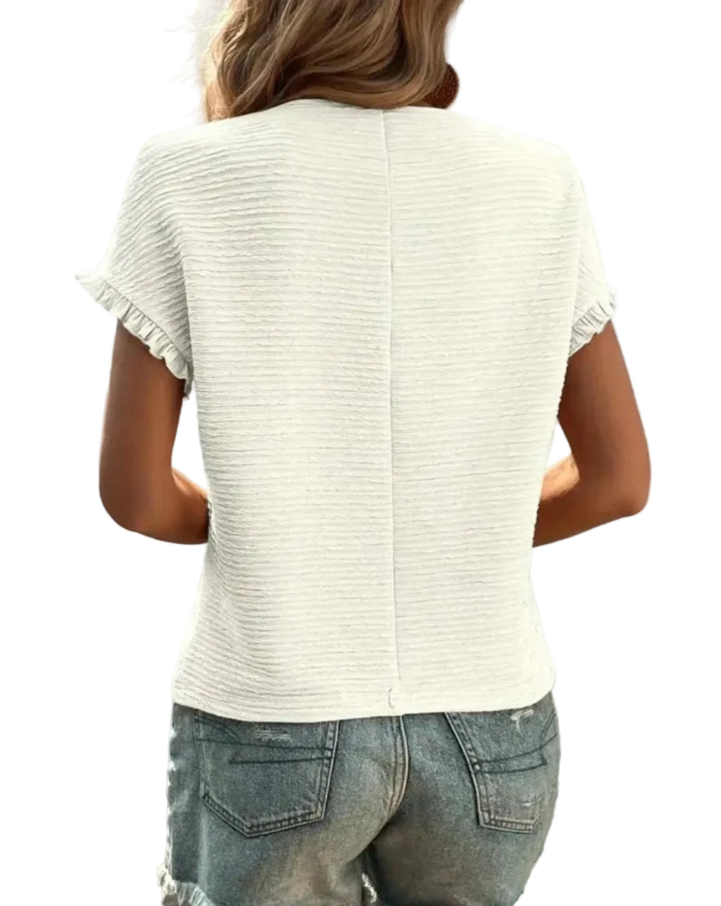 Dame T-Shirt I Bomuld | Regular Fit T-Shirt Med Rund Hals Til Hverdagsbrug | Sommerbasis | Vanero
