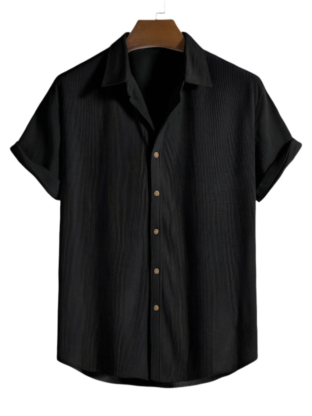 Herresæt Tekstilmateriale | Regular Fit T-Shirt & Shorts Sæt | Stribet Design til Fritidsaktiviteter & Strandbrug | Vanero