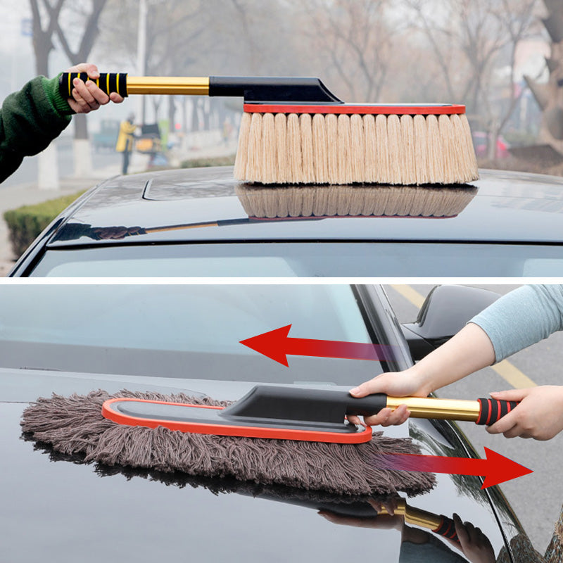 AutoDuster Pro | Lackschonender Auto-Staubwischer Mit Teleskopgriff | Vanero