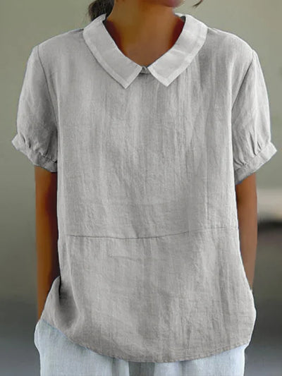 Amalie | Behagelig bluse med krave l Vanero