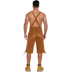 Herre Lederhosen Ægte Læder | Traditionelt Oktoberfest Buksedesign | Broderede Detaljer Til Festivaler & Events | Vanero
