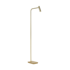 Gulvlampe Med Integreret LED Belysning | Metalkonstruktion Med Antik Messing Finish | Indendørs Læse & Stemningsbelysning | Vanero