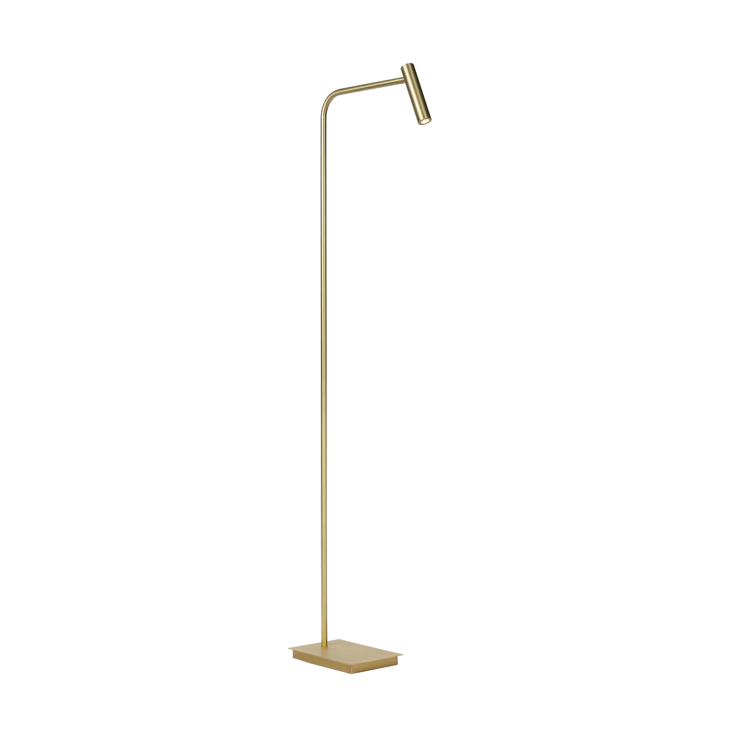 Gulvlampe Med Integreret LED Belysning | Metalkonstruktion Med Antik Messing Finish | Indendørs Læse & Stemningsbelysning | Vanero