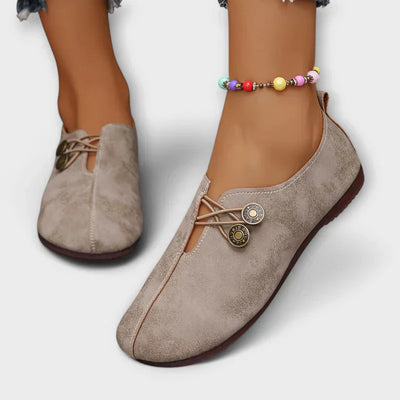 Astrid | Komfortabel Suède Loafer med Antislip Sål l Vanero