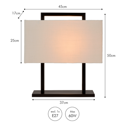 Bordlampe Bhilai | Sort | Vanero