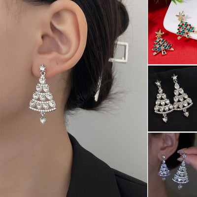 Sparkling Christmas Tree | Earrings | Vanero