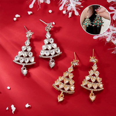 Sparkling Christmas Tree | Earrings | Vanero