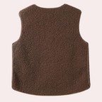 Kamaya Lammuld & Bomuldsblanding | Regular Fit Cardiganvest | Lynlåslukning Med Lommer til Hverdagsbrug & Lag-På-Lag Styling | Vanero