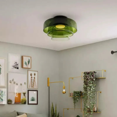 Nordisk Designer | Kreativ Personlighed Middelalderlig Glas Loftlampe | Vanero