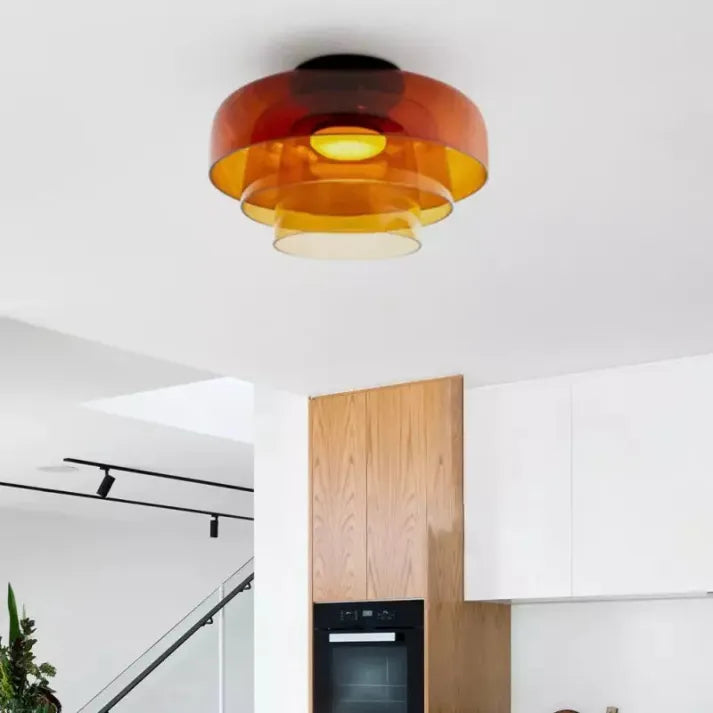 Nordisk Designer | Kreativ Personlighed Middelalderlig Glas Loftlampe | Vanero