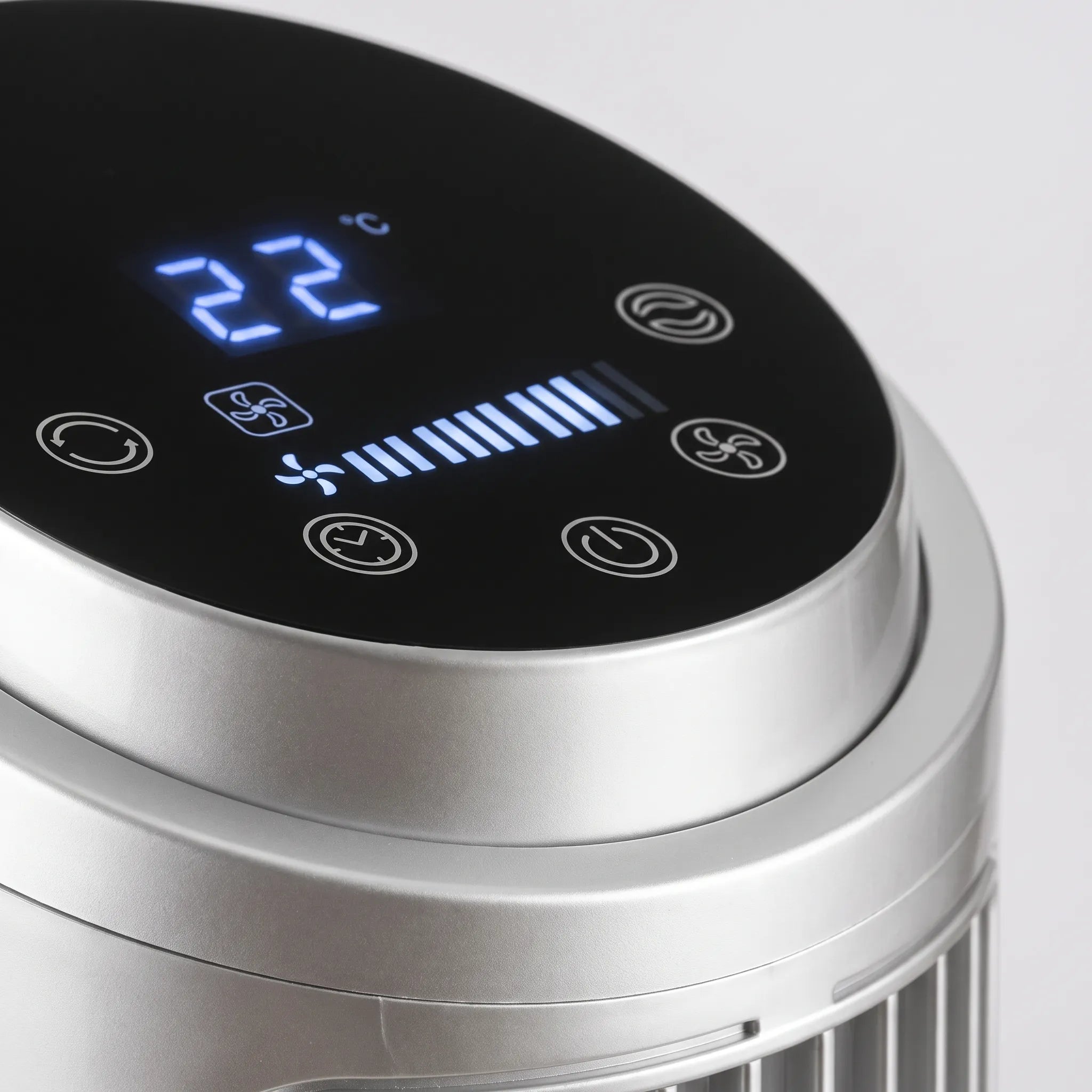 Tårnventilator | WiFi Tårnventilator Med Fjernbetjening Og Touchskærm | Hjem Og Kontor | Vanero