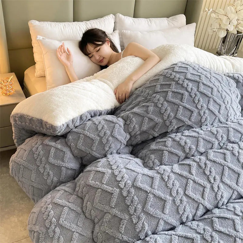 SnugHaven | Elegant Vinterdynebetræk i Fleece l Vanero