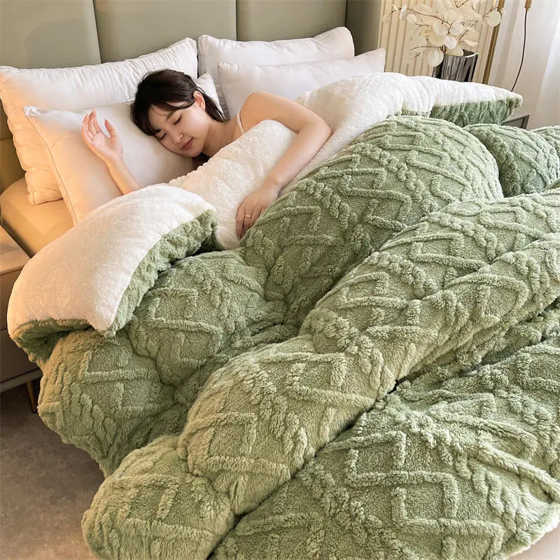 SnugHaven | Elegant Vinterdynebetræk i Fleece l Vanero
