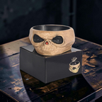 Halloween Slikskål Med Bevægelig Skelet Hånd | Bevægelsesaktiveret LED Slikholder | Batteridrevet | Vanero