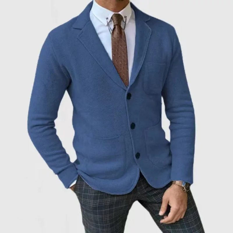 Roberto | Slim-Fit Cardigan Eksklusiv Sort | Vanero