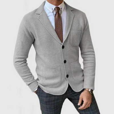 Roberto | Slim-Fit Cardigan Eksklusiv Sort | Vanero