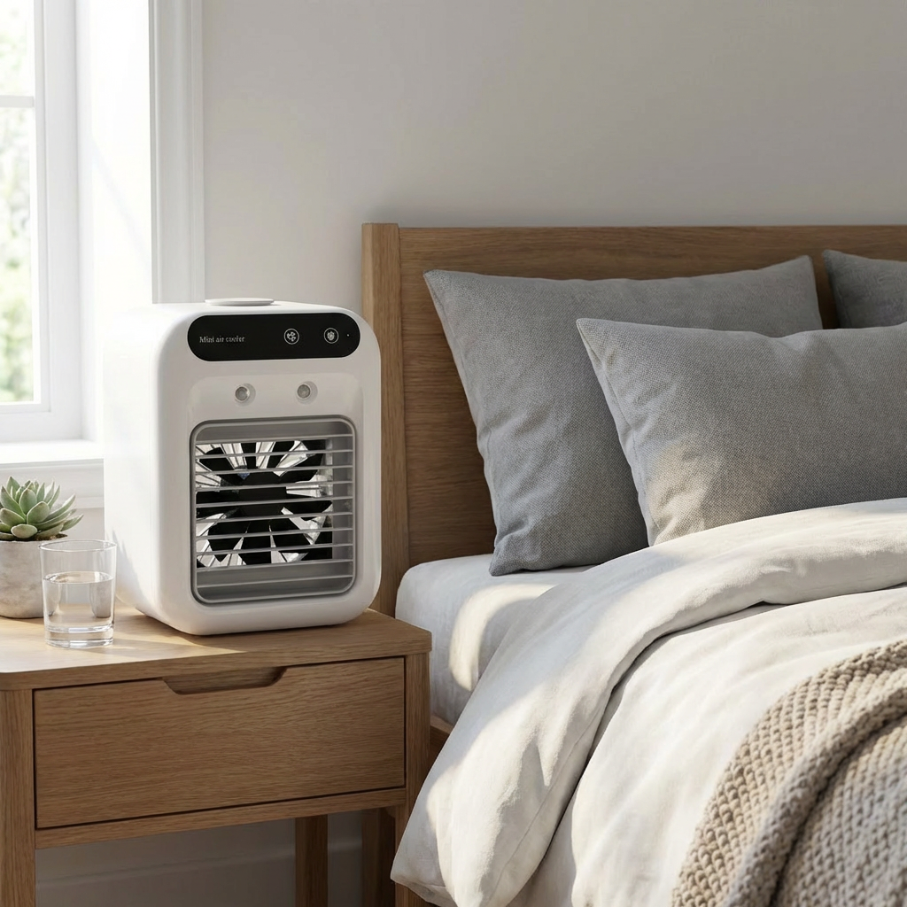 Desktop Luftkøler | Luftkøler Med Duftdiffuser | Justerbar Luftstrøm Til Hjem & Kontor | Vanero