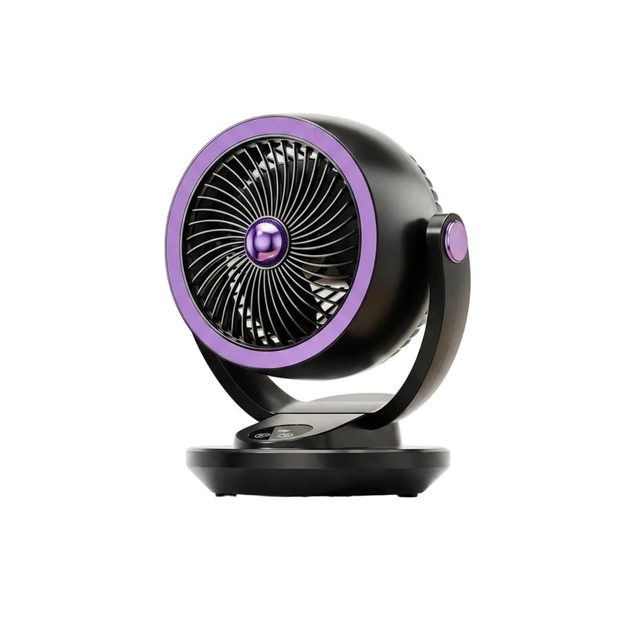 Luftcirkulationsventilator | Justerbar Bord- & Gulvventilator | Flerretnings Luftstrøm Til Hjem & Kontor | Vanero