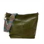 Grøn Hobo-Skuldertaske | Rummeligt Hovedrum & Justerbar Skulderrem | Crossbody-Taske Med Enhedsrum Til Hverdagsbrug | Vanero