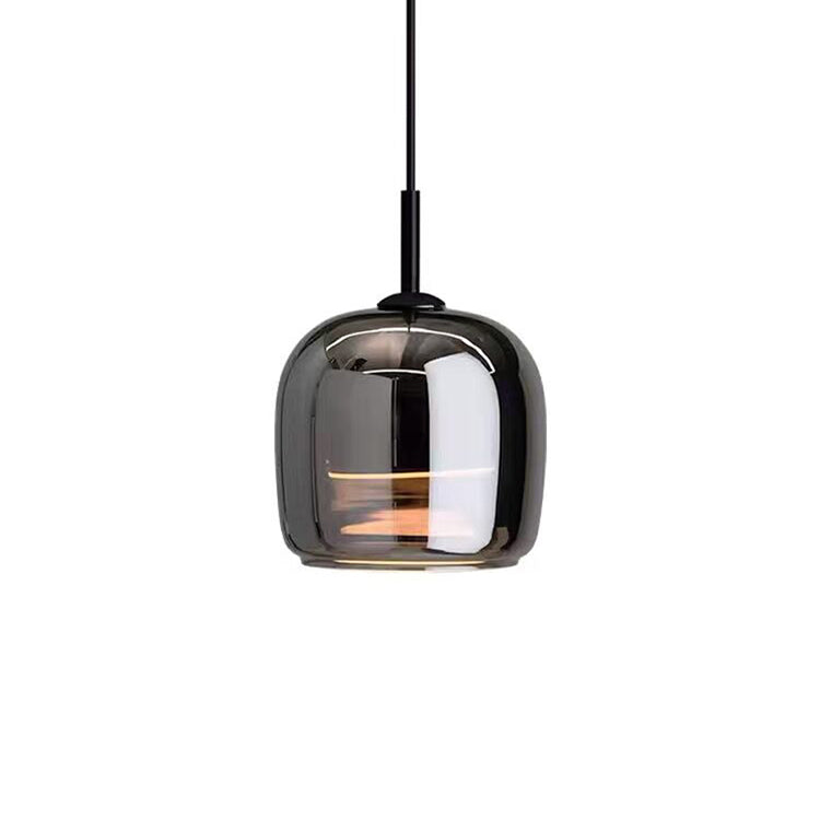 Nordisk l pendellampe i sort glas l Vanero