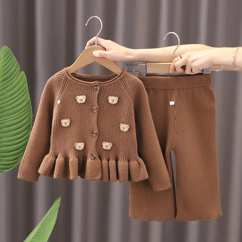 Mini Fashion | To Delt Vintersæt Med Bjørne | Vanero