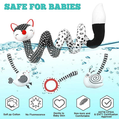 Baby Spiral Toy l Legetøj til autostol og barnevogn l Vanero