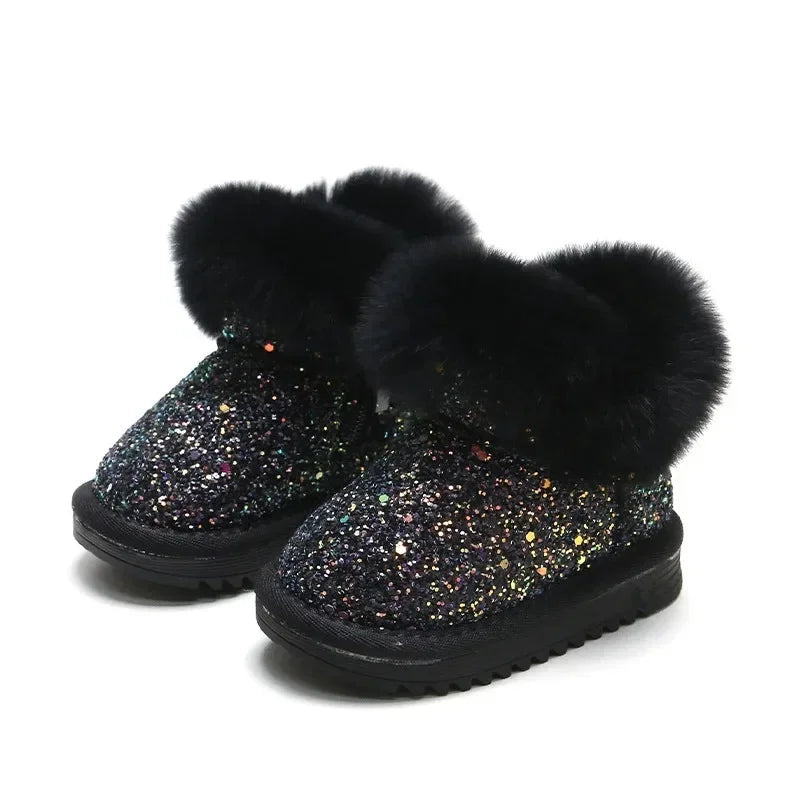 Mini Fashion | Varme Og Stilfulde Glimmer Vinterstøvler Til Børn | Vanero