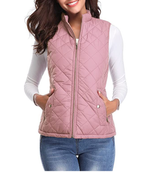 Dame Bodywarmer Polyester | Let Polstret Vest Med Lynlås | Regular Fit Til Hverdagsbrug & Sæsonbrug | Vanero