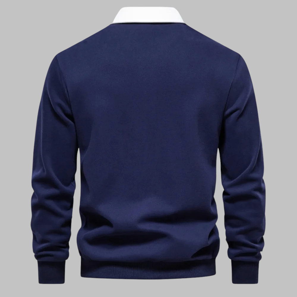Style | Stilfuld afslappet polosweatshirt l Vanero