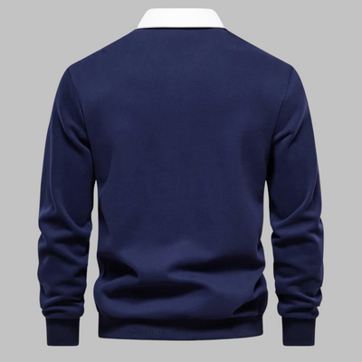 Style | Stilfuld afslappet polosweatshirt l Vanero