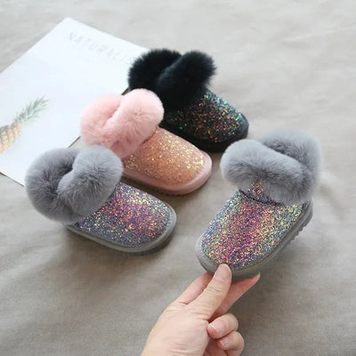 Mini Fashion | Varme Og Stilfulde Glimmer Vinterstøvler Til Børn | Vanero