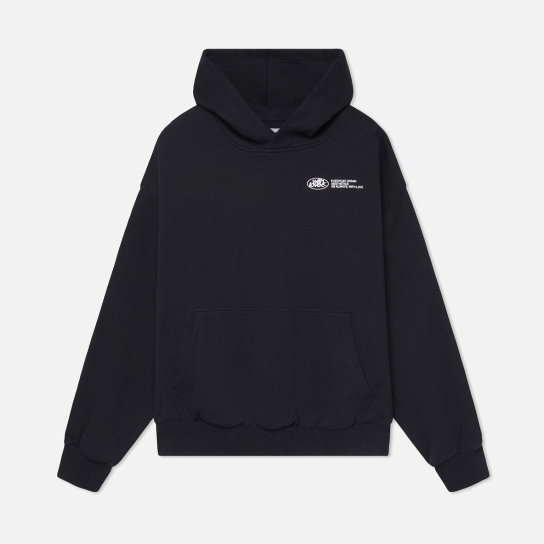 Hoodie i Tekstilmateriale | Afslappet Pasform Hættetrøje | Hætte & Kængurulomme til Hverdagsbrug | Vanero