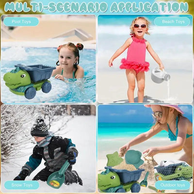 Beach Dino Set l Byg dit slot – Dinotruck-stranden l Vanero